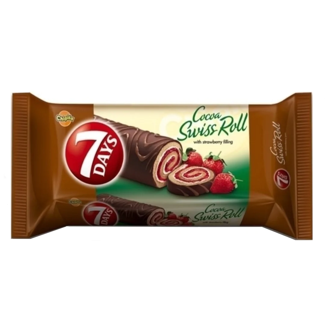 7 Days Swiss Roll Strawberry Roll 200g